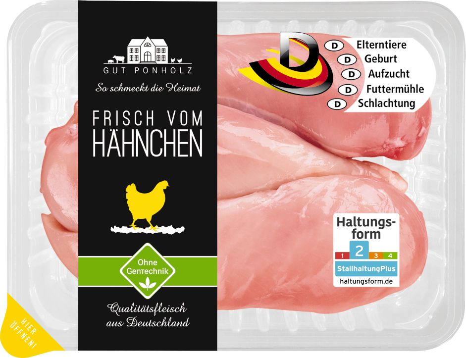 Hähnchen-Brustfilet Teilstück, frisch (℮ 600 grams) Plukon GmbH Chicken -  Unprepared/Unprocessed Food / Beverage / Tobacco Meat/Poultry/Sausages  Meat/Poultry - Unprepared/Unprocessed · mynetfair