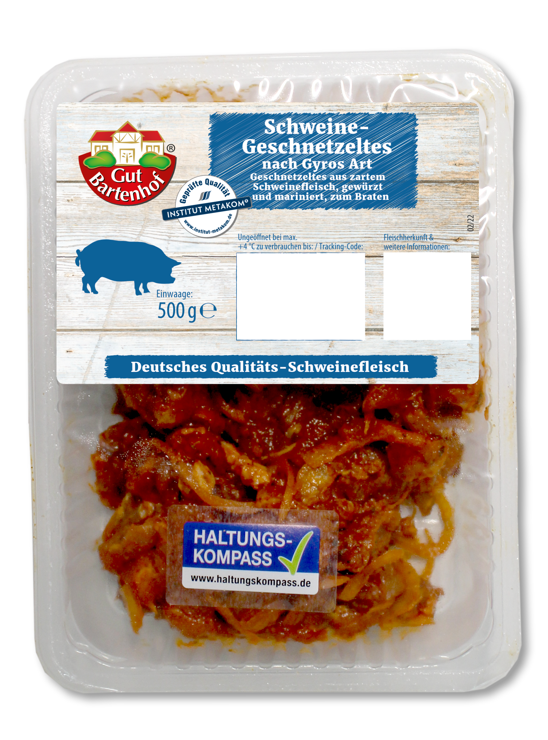 Schweine-Geschnetzeltes nach Gyros Art (℮ 500 Gramm) Müller Fleisch GmbH  Schwein - verarbeitet Lebensmittel / Getränke / Tabakwaren Fleisch / Wurst  / Geflügel Fleisch und Geflügel - verarbeitet · mynetfair