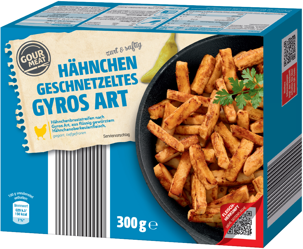 Hähnchengeschnetzeltes Gyros Art (300 grams) Vossko GmbH & Co. KG Chicken -  Prepared/Processed Food / Beverage / Tobacco Meat/Poultry/Sausages  Meat/Poultry - Prepared/Processed · mynetfair