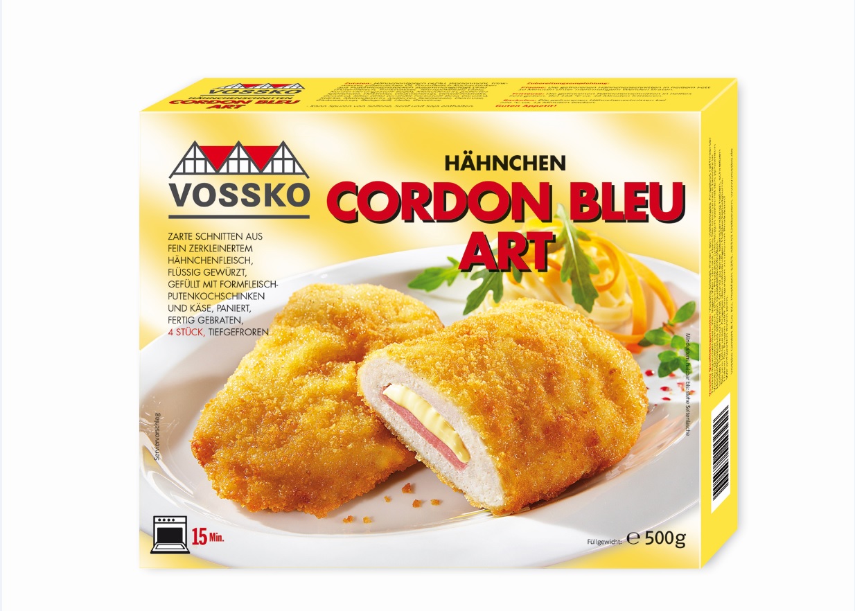 Hähnchen Cordon Bleu (250 grams) Vossko GmbH & Co. KG Chicken -  Prepared/Processed Food / Beverage / Tobacco Meat/Poultry/Sausages  Meat/Poultry - Prepared/Processed · mynetfair