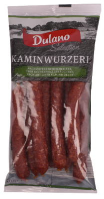 Dulano Selection (Lidl) · Kaminwurzerl leicht geräuchert (150 Gramm)  Greisinger GmbH Wurst aus Schweinefleisch Lebensmittel / Getränke /  Tabakwaren Fleisch / Wurst / Geflügel Wurstwaren · mynetfair